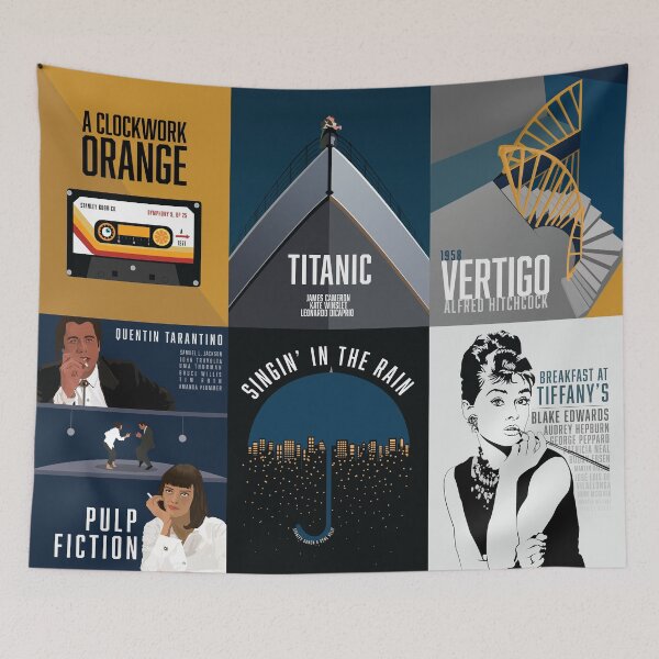 Item preview, Classic cinema films minimalist art designed and sold by PrintsBySadie.