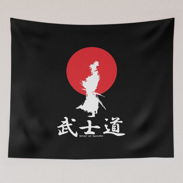 Item preview, The spirit of Samurai, black red white desing. designed and sold by angelisart.