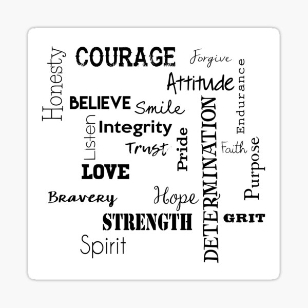 Words of Inspiration Sticker