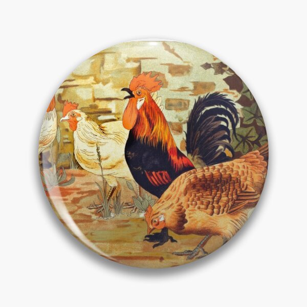 Item preview, Vintage Flock of Chickens designed and sold by onepony.