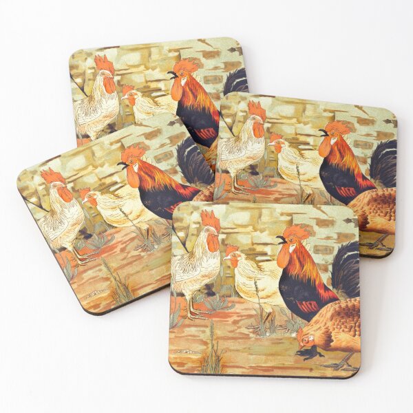 Item preview, Vintage Flock of Chickens designed and sold by onepony.