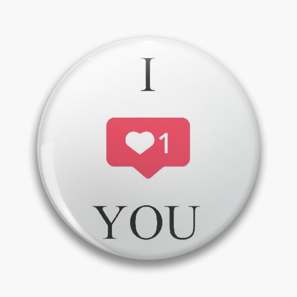 Item preview, I Like You Instagram Button designed and sold by kubrangle.