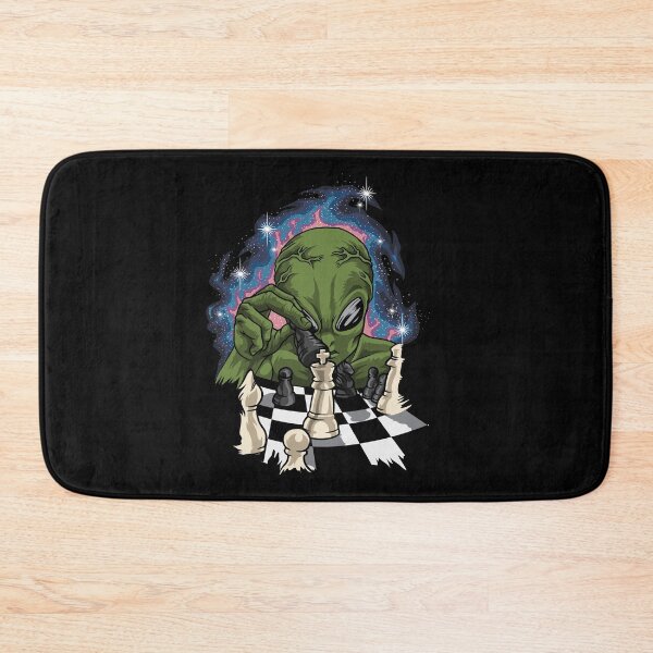 Item preview, Green Alien With Chessboard - Chess designed and sold by anziehend.