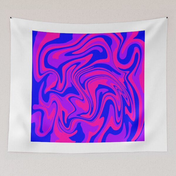 Item preview, Pink Purple Blue Marble Wave Pattern (Bisexual Pride) designed and sold by AlaynaKae.