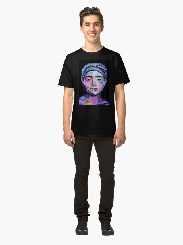 Alternate view of Colourful expressive portrait painting Classic T-Shirt