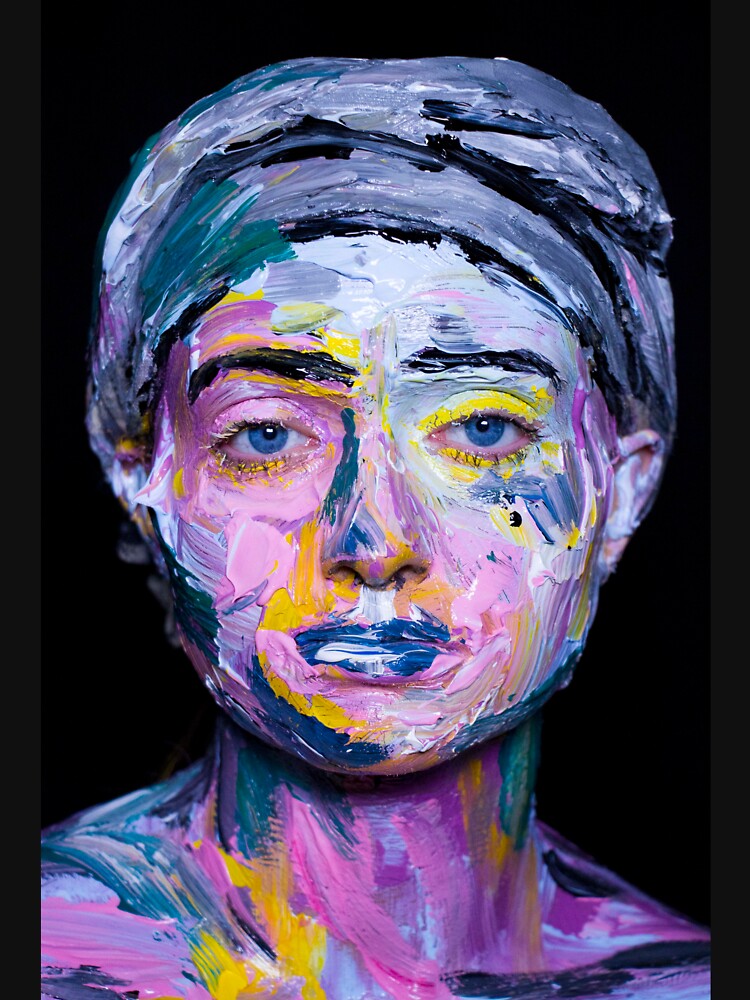 Colourful expressive portrait painting by monishabr