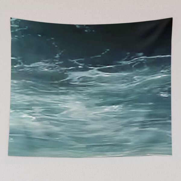 Item preview, Through the Night - Dark Green and Turquoise Beach Seafoams  designed and sold by Ilana Khoshsima.