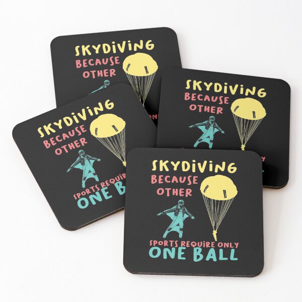 Item preview, Skydiving Because Other Sports Only Require One Ball Skydive Parachuting Gift designed and sold by LANANIL.