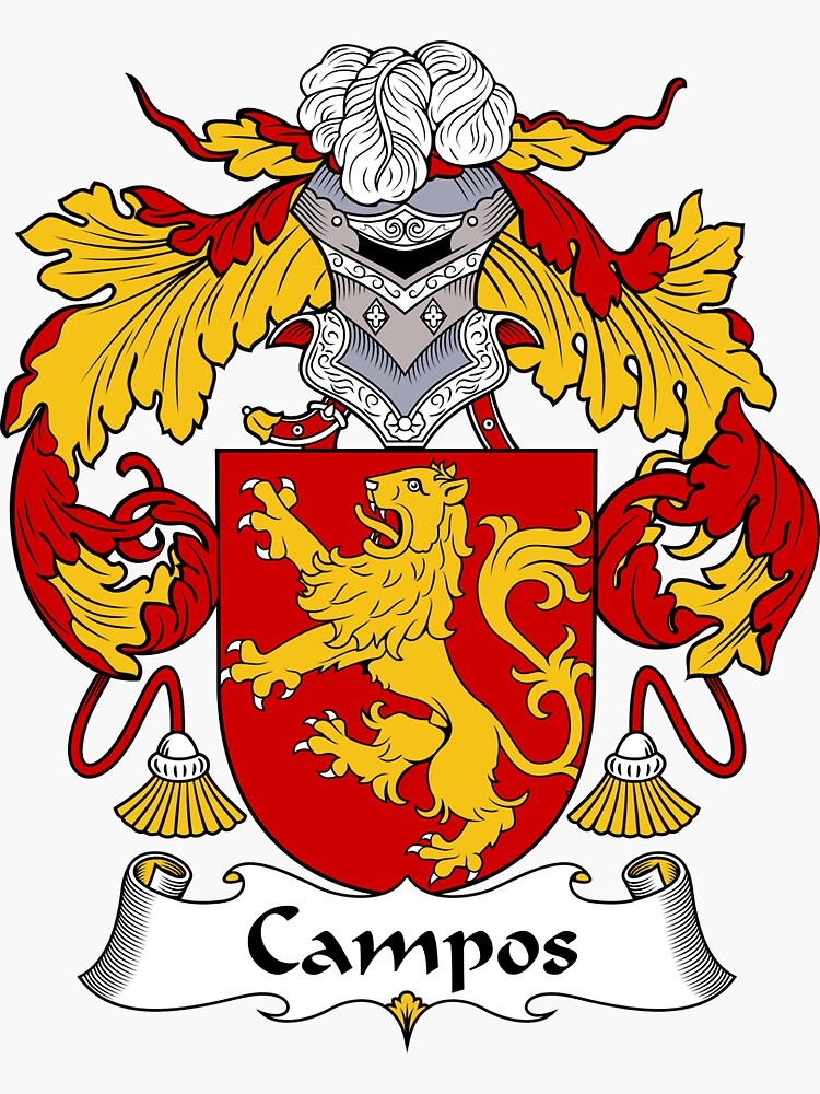 "Campos Coat of Arms/Family Crest" Sticker for Sale by carpediem6655