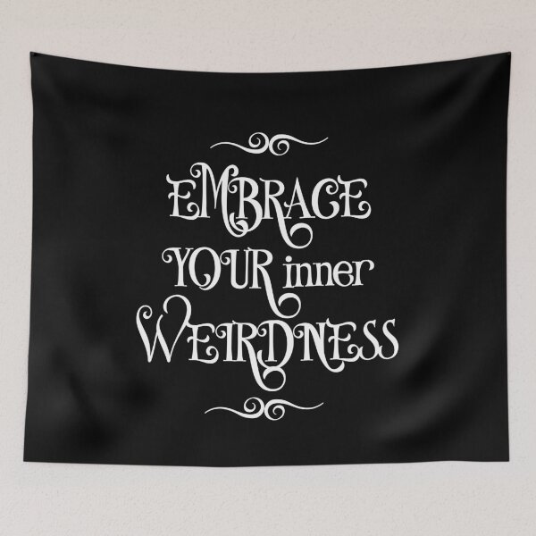 Item preview, Embrace Your Inner Weirdness Typography  designed and sold by TaniaRays.