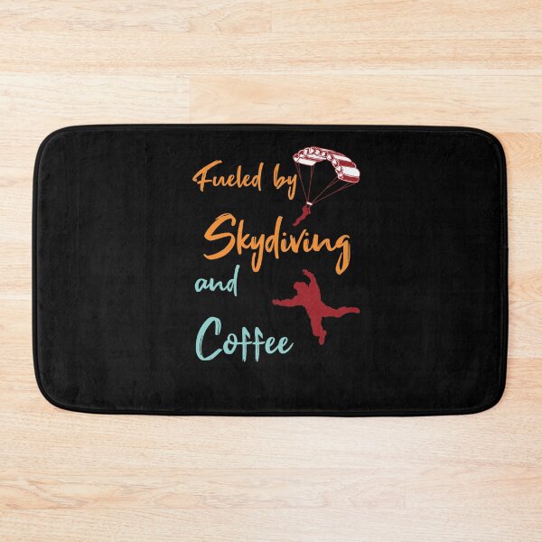 Item preview, Fueled by Skydiving and Coffee Skydive Parachuting Gift designed and sold by LANANIL.
