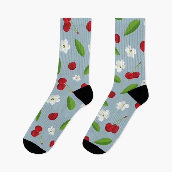 Item preview, Spring pattern of berries and cherry flowers designed and sold by KorotkovaAlena.