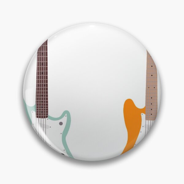 Item preview, Turquoise and orange guitars  designed and sold by RMSdesigns.