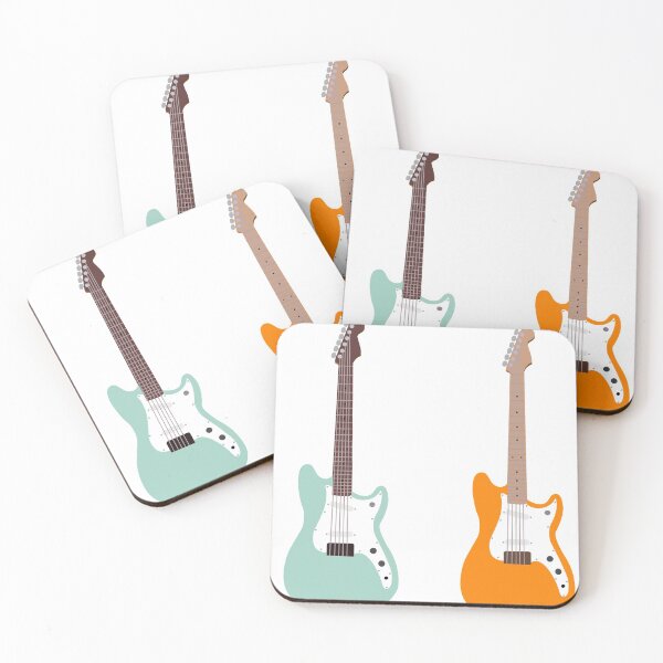 Item preview, Turquoise and orange guitars  designed and sold by RMSdesigns.