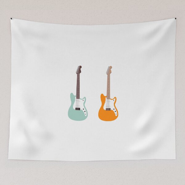 Item preview, Turquoise and orange guitars  designed and sold by RMSdesigns.