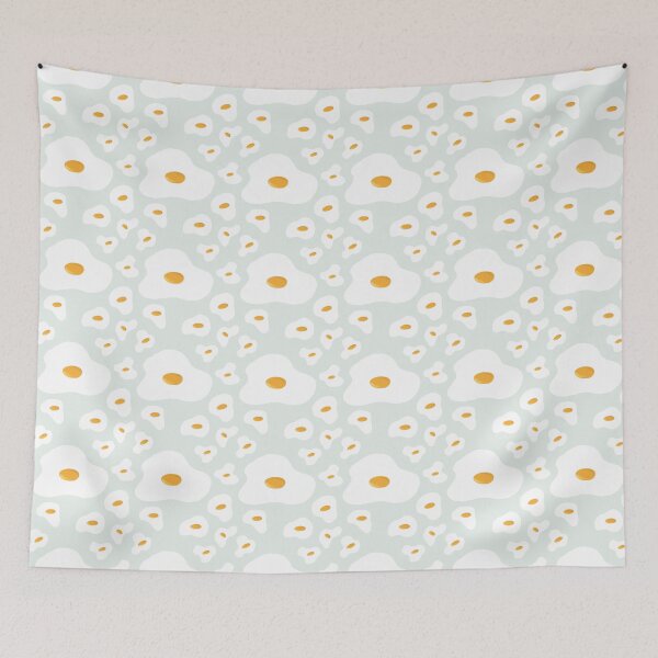 Item preview, Fried egg pattern designed and sold by Tiny Tiny Studio.