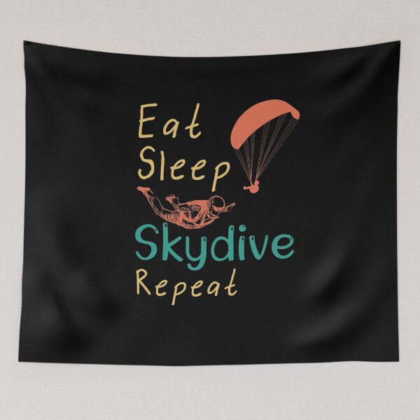 Item preview, Eat Sleep Skydive Repeat Skydive Parachuting Gift designed and sold by LANANIL.