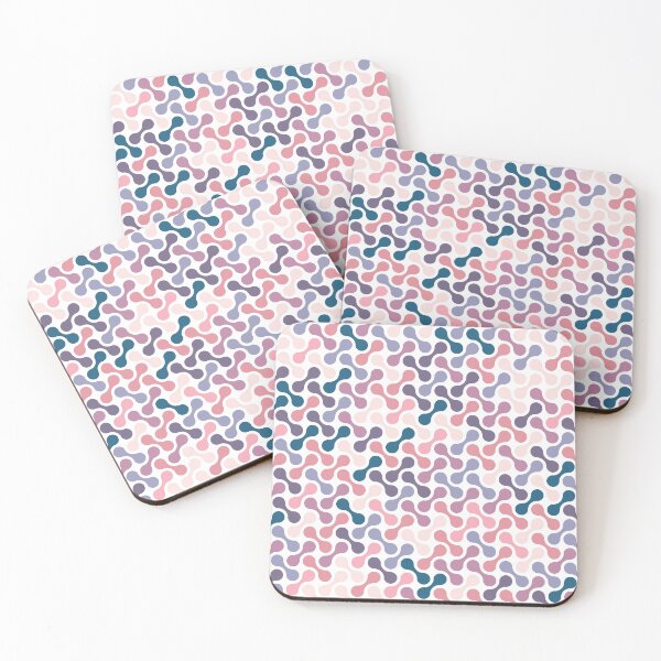 Item preview, Pink Blue Cream Multicolour Vintage Metaball Pattern designed and sold by Moyanana.