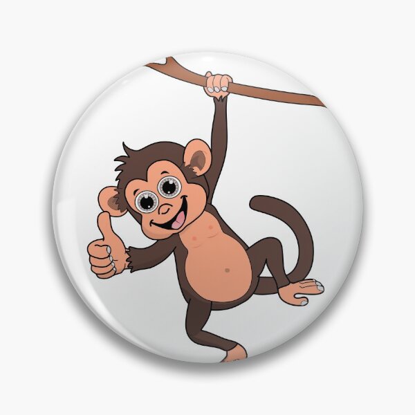 Item preview, Happy Monkey Cartoon designed and sold by AnimalsCartoon.