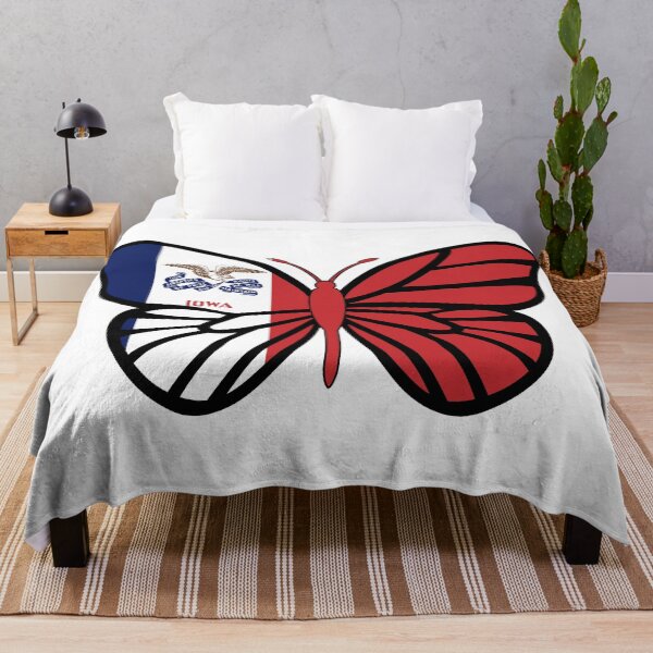 Item preview, State of Iowa Flag Butterfly designed and sold by Gsallicat.
