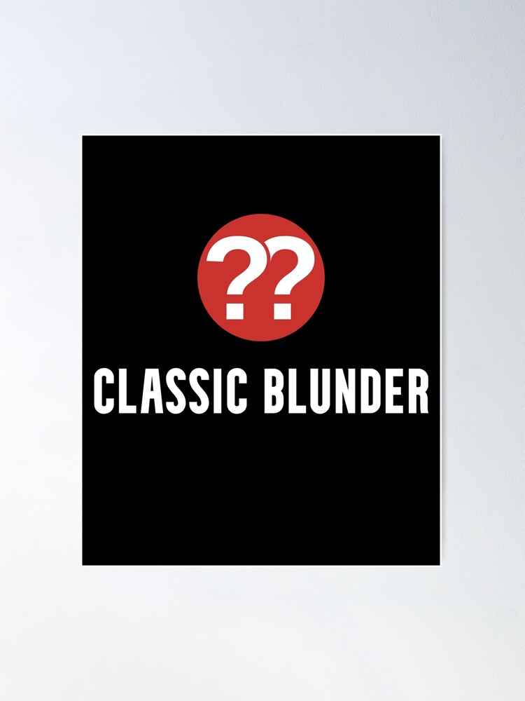 Classic Blunder Chess Essential T-Shirt for Sale by beeonehundred