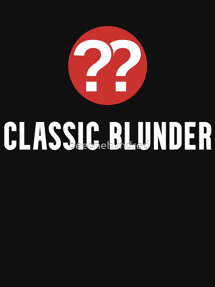 Classic Blunder Chess Essential T-Shirt for Sale by beeonehundred