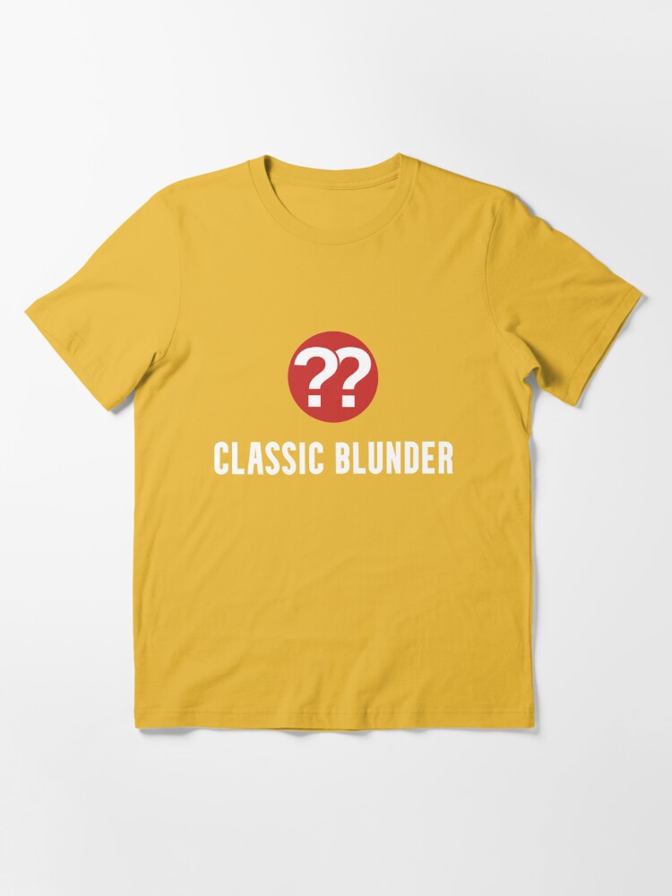 Classic Blunder Chess Essential T-Shirt for Sale by beeonehundred