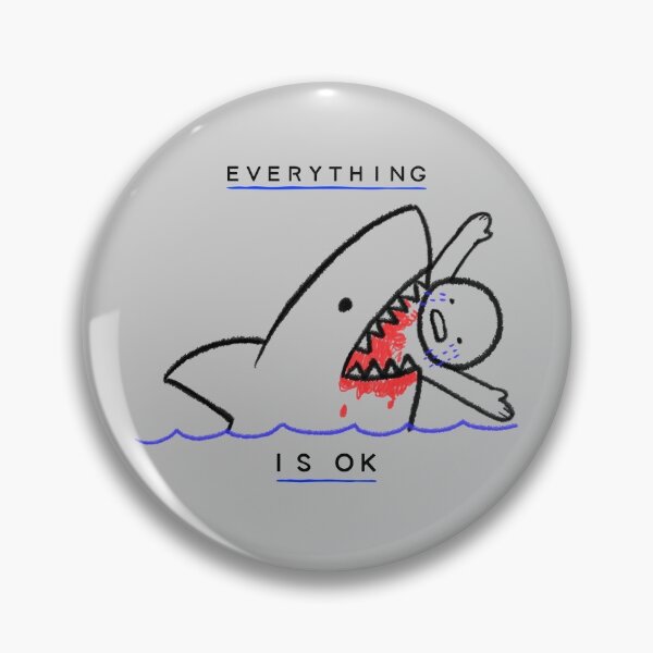 Item preview, Sardonic cartoon -  Everything Is Ok ....  designed and sold by JosTees96.