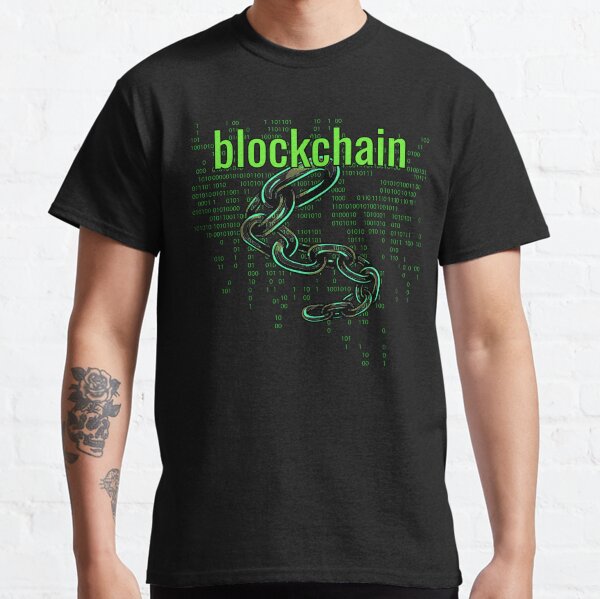 BlockChain Digital Green Classic T-Shirt