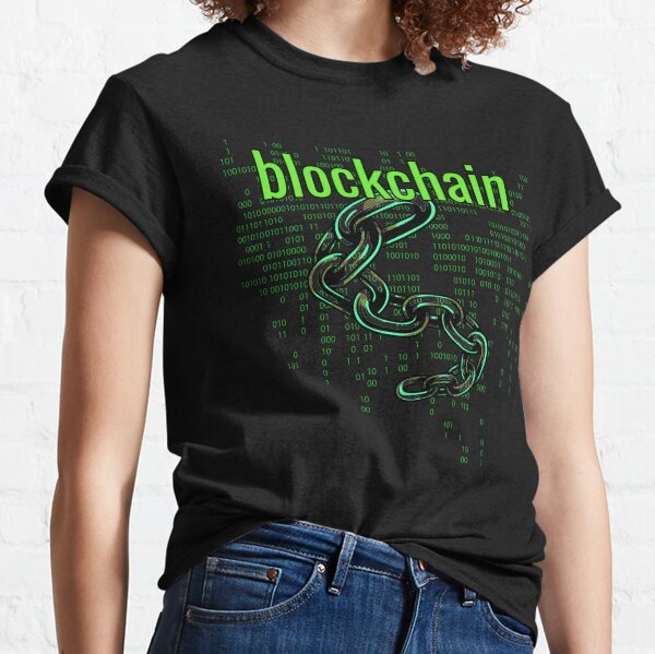BlockChain Digital Green Classic T-Shirt
