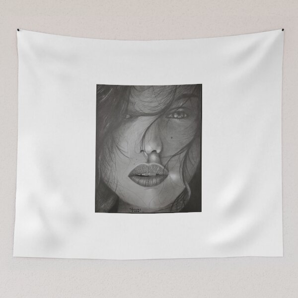 Item preview, t-shirt with woman face designed and sold by Wfdesenhos.