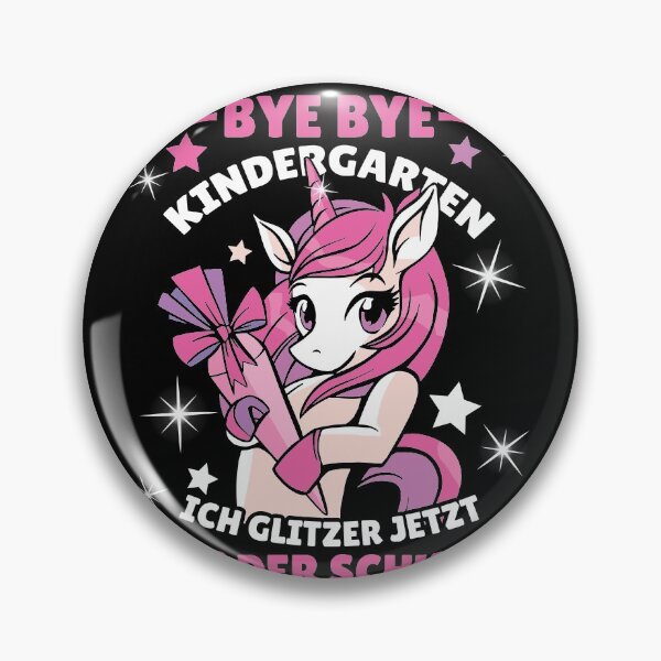 Artikelvorschau, Bye Bye Kindergarten - Einhorn Design Einschulungs Mädchen - T-Shirt - b entworfen und verkauft von Gerdek.