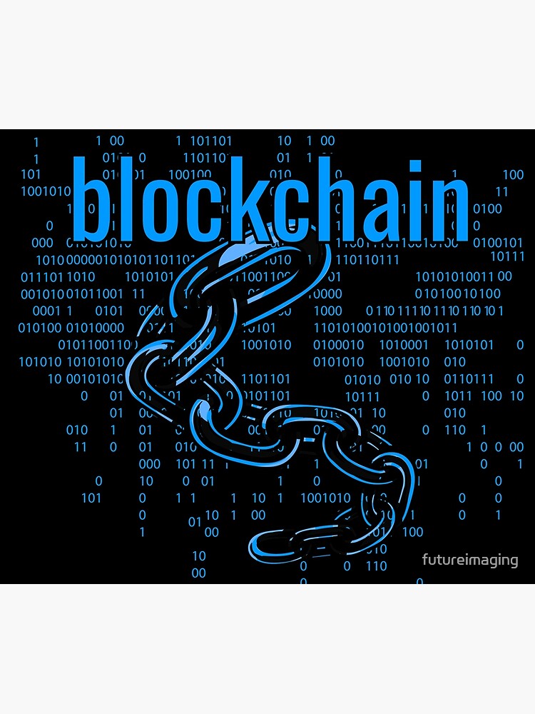 BlockChain Cyber Blue by futureimaging