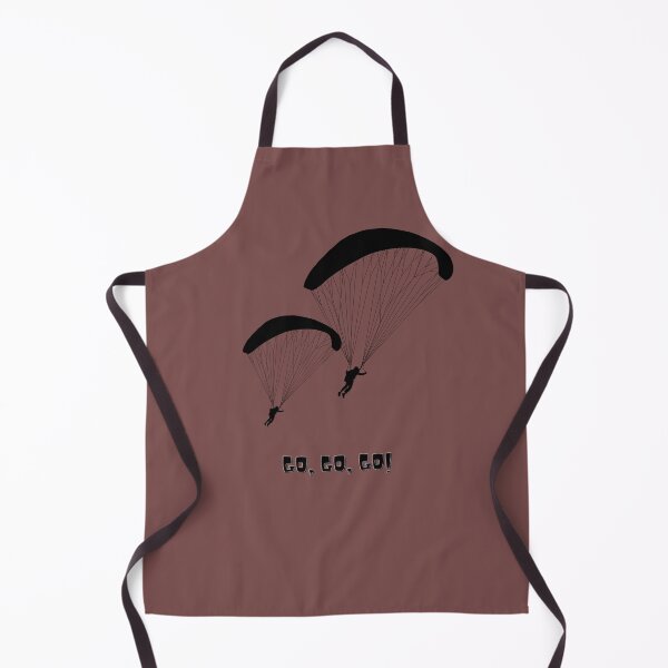 Item preview, Go, go, go! design with parachute - black designed and sold by HobbiesAndFun.