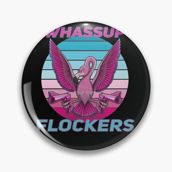 Item preview, Whassup Flockers - Funny Flamingo - Graphic - T-Shirt - b designed and sold by Gerdek.