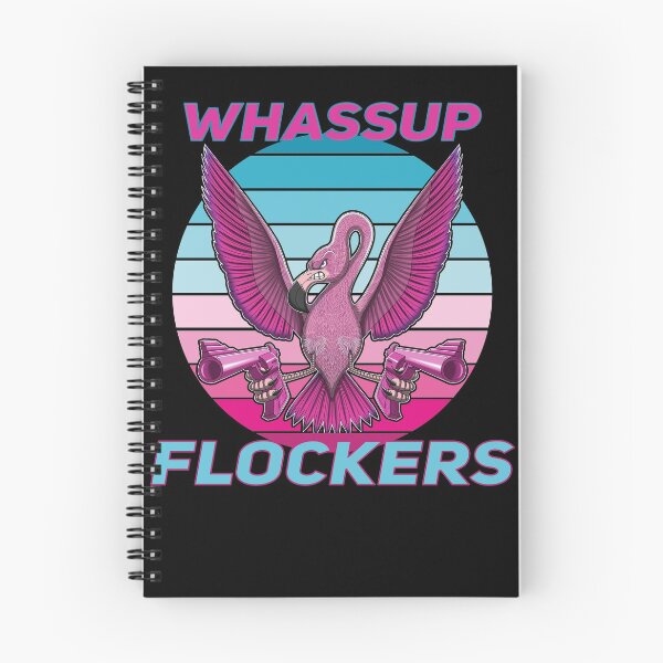 Item preview, Whassup Flockers - Funny Flamingo - Graphic - T-Shirt - b designed and sold by Gerdek.