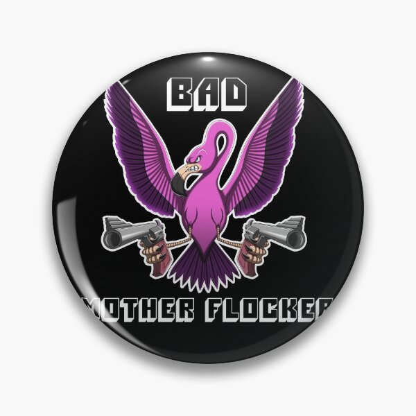 Item preview, Bad Mother Flocker - Funny Flamingo - Graphic - T-Shirt - b designed and sold by Gerdek.