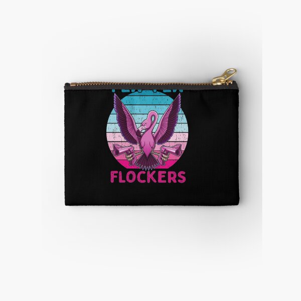 Item preview, Pew Pew Flockers - Funny Flamingo - Graphic - T-Shirt - b designed and sold by Gerdek.