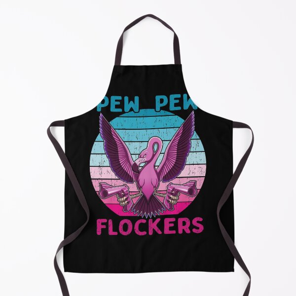 Item preview, Pew Pew Flockers - Funny Flamingo - Graphic - T-Shirt - b designed and sold by Gerdek.