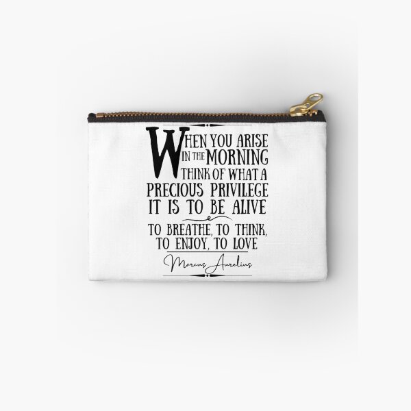 Item preview, Marcus Aurelius Uplifting Historical Quote- “When you arise in the morning, think of what a precious privilege it is to be alive – to breathe, to think, to enjoy, to love.” designed and sold by QuoteActually.