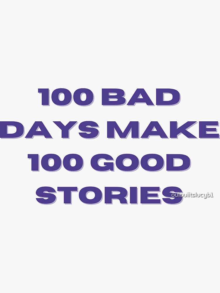 100 Bad Days, 100 Good Stories AJR Band Waterproof Sticker 