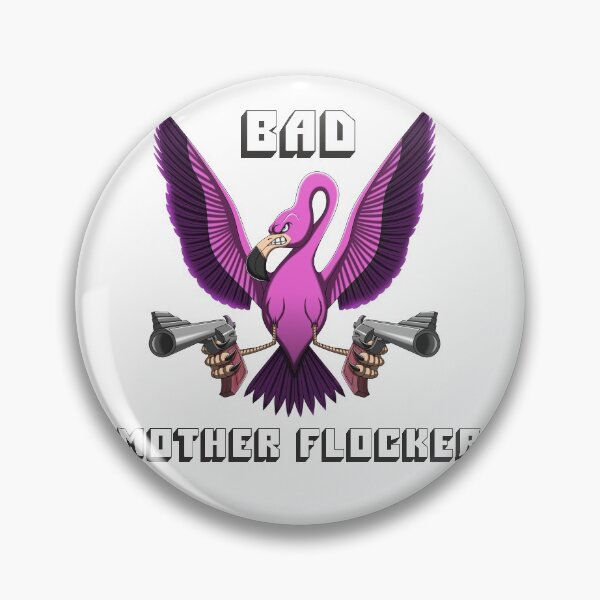 Item preview, Bad Mother Flocker - Funny Flamingo - Graphic - T-Shirt - w designed and sold by Gerdek.