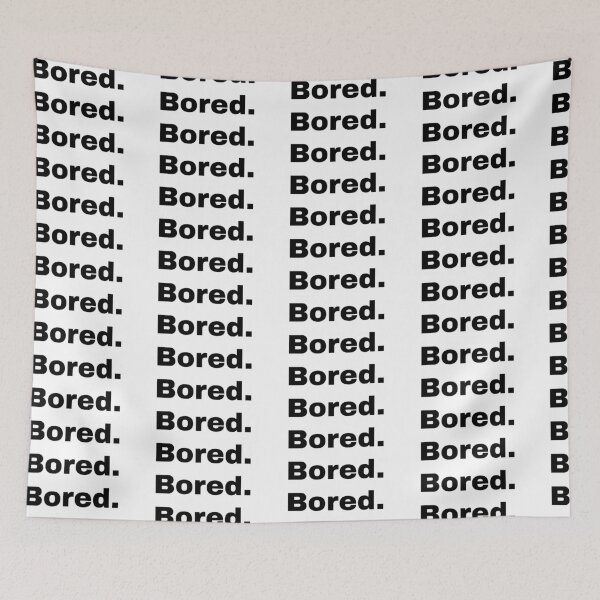 Item preview, Black and white text based T-shirt - Bored. designed and sold by OffensiveTCG.