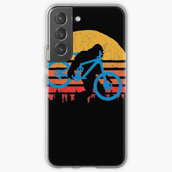 Bigfoot Bike Sasquatch - Funny MTB Graphic - T-Shirt - b Samsung Galaxy Soft Case