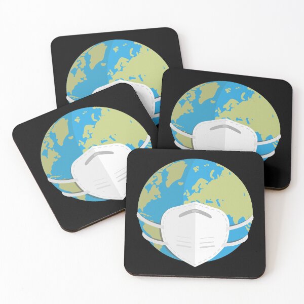 Item preview, Planet Earth in a covid mask designed and sold by EnjoyMyTees.