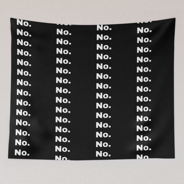 Item preview, Black and white text based T-shirt - No. designed and sold by OffensiveTCG.