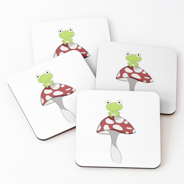 Item preview, Froggy Sitting on a Mushroom  designed and sold by oceanofstars.