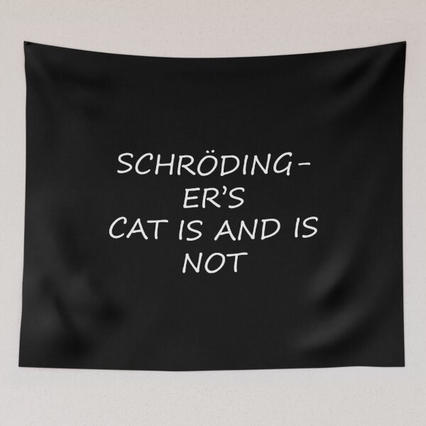 Aperçu de l'œuvre Cadeau drôle de chat Schrödinger créée et vendue par elwizkhalifa.