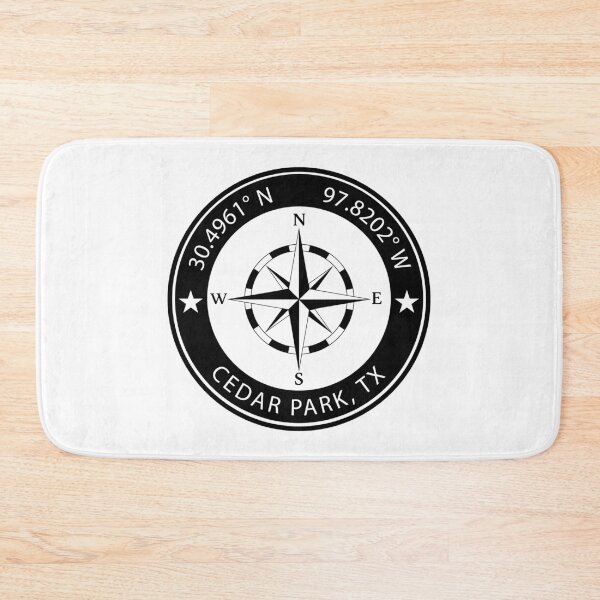Item preview, Cedar Park, Texas Geographical Coordinates designed and sold by TeeOhGraphics.