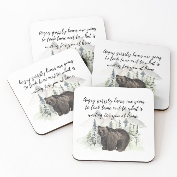 Item preview, Bella Quote - Angry Grizzly Bears - Twilight designed and sold by SecretMeadow.